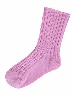 Sokken in wol in roze