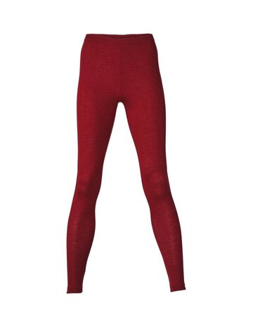 Legging in malverood (wol-zijde)