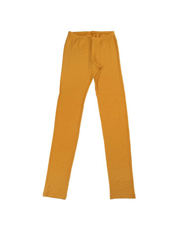 Damesleggings in geel (merinowol)