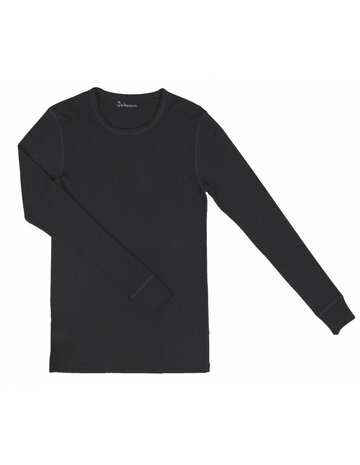 Herenshirt in zwart (wol)