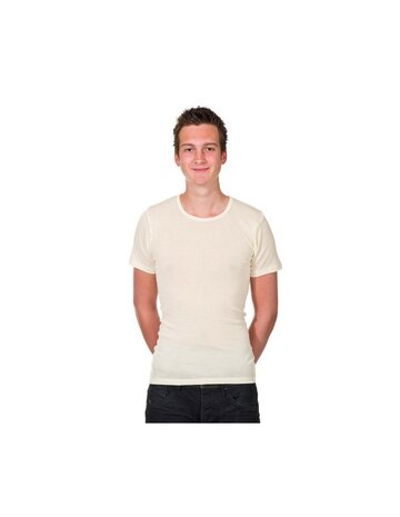 T-shirt in naturel (wol)