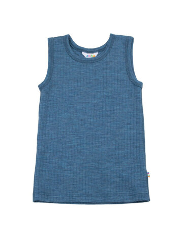 Kinderhemd in blauw special (merinowol)