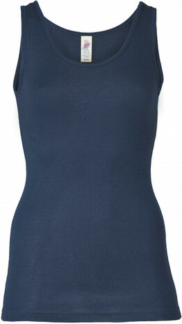Hemdje in navy (wol-zijde)