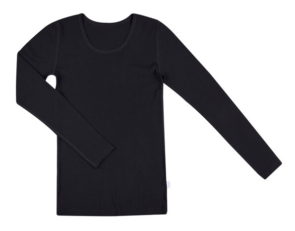 Longsleeve in zwart (wol)