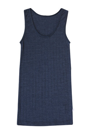 Hemd in blauw (wol-zijde)
