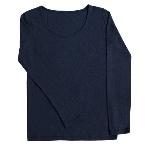 Longsleeve in marineblauw (wol)