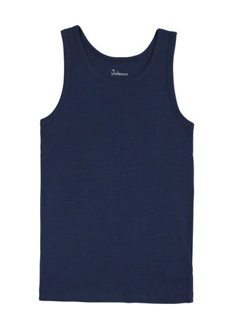 Herenhemd in blauw (Merinowol)