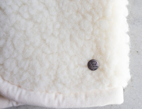 Babybodywarmer in naturel wol