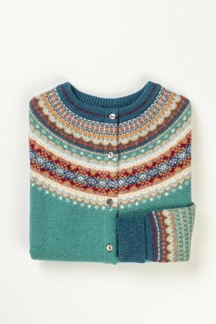Alpine vestje in Emerald (merinowol-angora)
