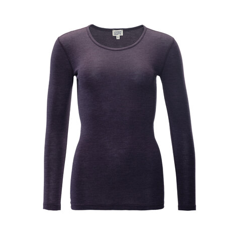 Shirt in mauve of zinfandel (wol-katoen)