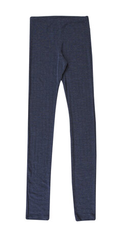 Legging in donkerblauw (wol-zijde)