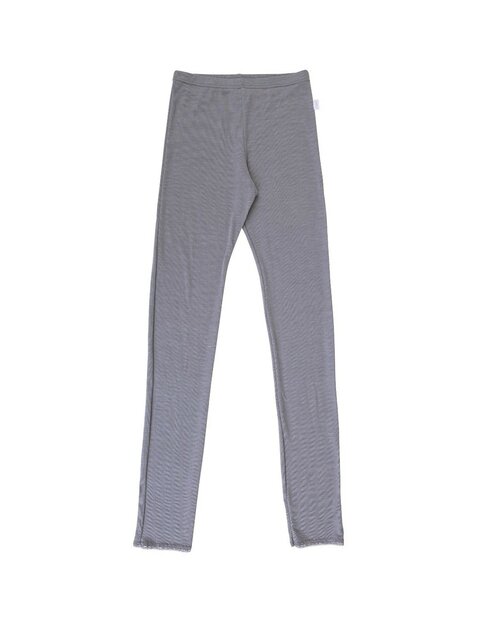 Legging in platinagrijs (wol-zijde)