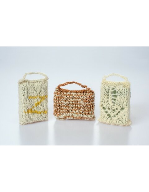 Scrubzeep met gebreide wikkel (Wolunie)