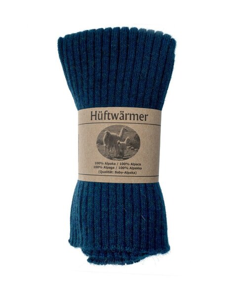 Rug-, buik- en nierwarmer in koningsblauw (Alpacawol) kleur 85