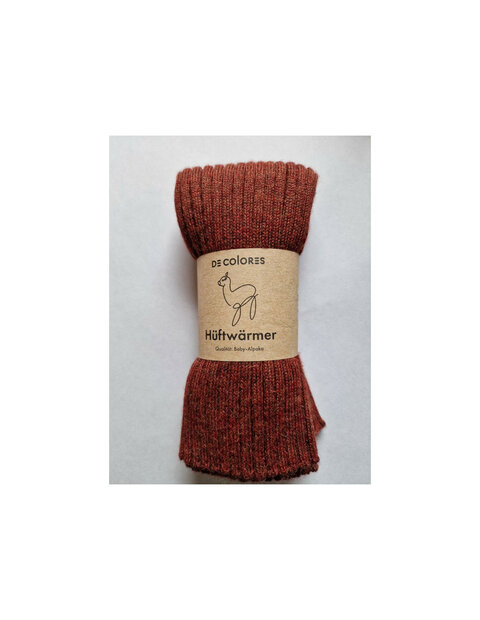 Rug buik- en nierwarmer in bruin (Alpacawol) kleur 28