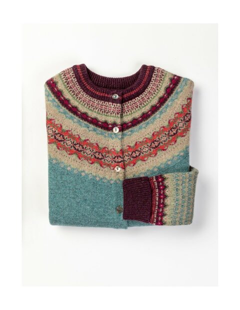 Alpine vestje in Old Rose (merinowol-angora)