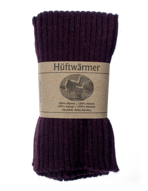 Heup- en rugwarmer, aan beide zijden draagbaar, in bruin (Alpacawol)