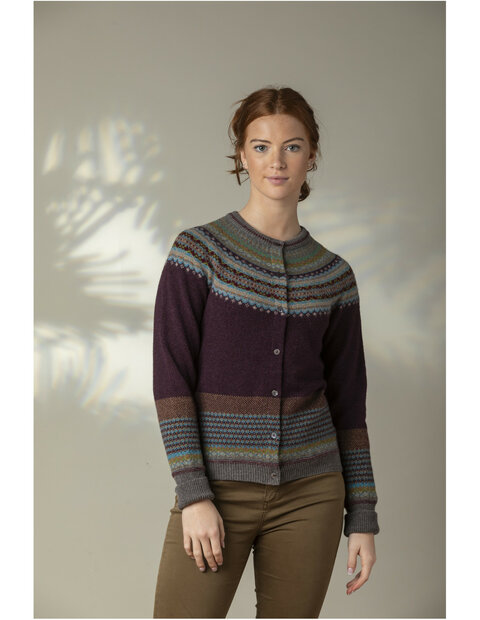 Alpine vestje in Esmeralda (merinowol-angora)