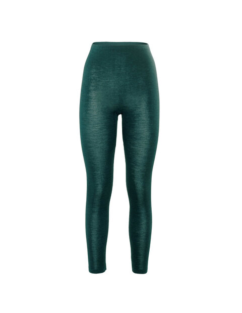 Legging in zeegroen (wol-zijde)