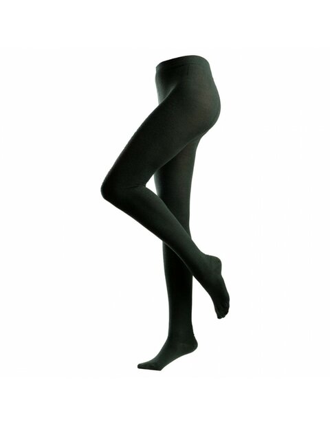 Maillot in donkergrijs (wol-katoen-elasthan)