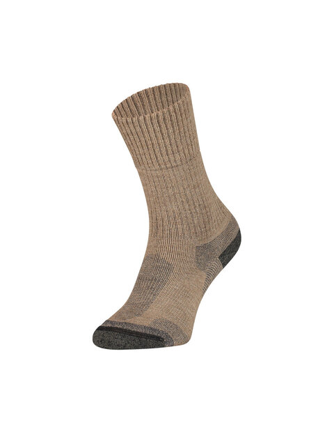 Oersterke werk- en buitensokken in beige (merinowol/nylon)