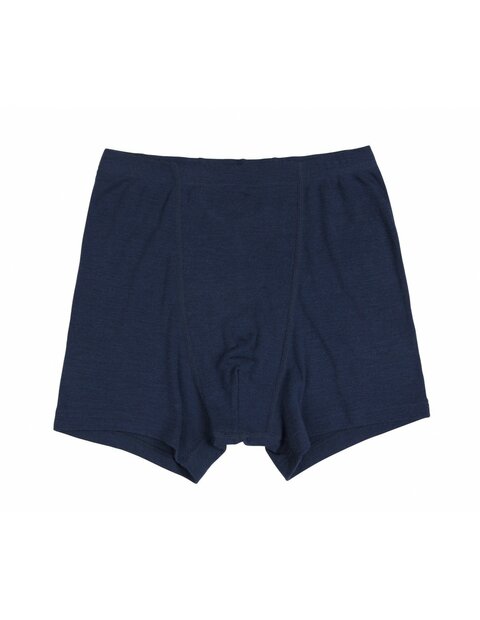 Boxershort in blauw (Merinowol)