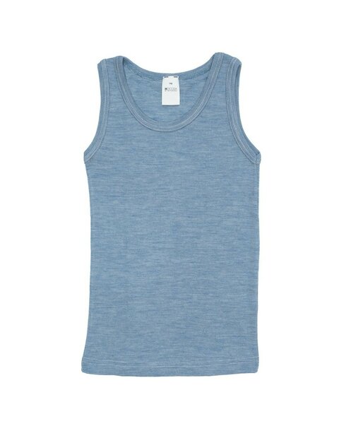 Hemd in jeansblauw (wol-zijde)