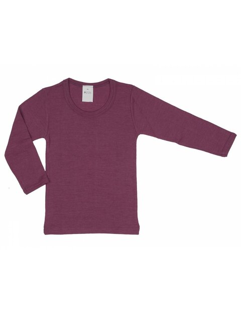 Longsleeve in fuchsia (wol-zijde)