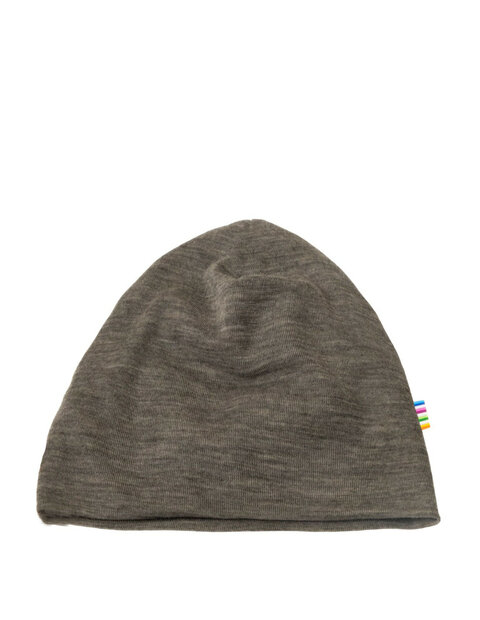 Beanie in beigetaupe (merinowol)