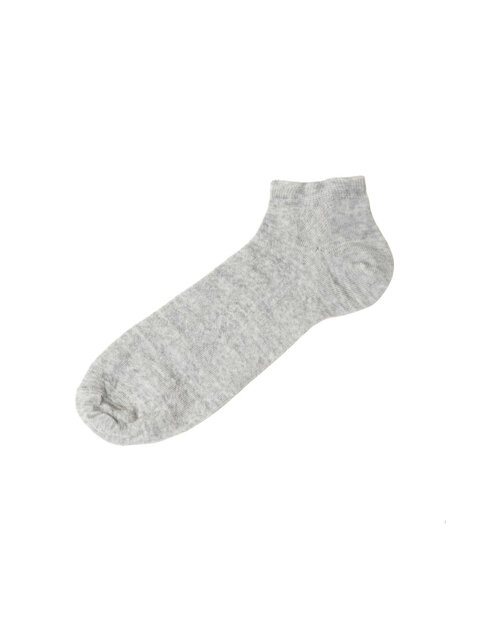 Sneakersokken in lichtgrijs (merinowol)