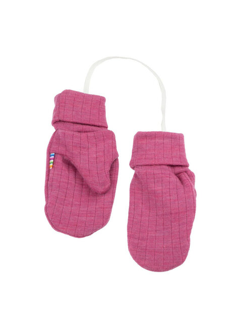 Baby/kinderwantjes in roze (merinowol)