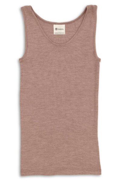 Hemdje in dusty rose (wol-zijde)