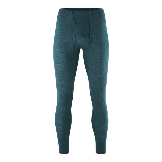 Heren leggings in petrol (Merinowol-zijde)