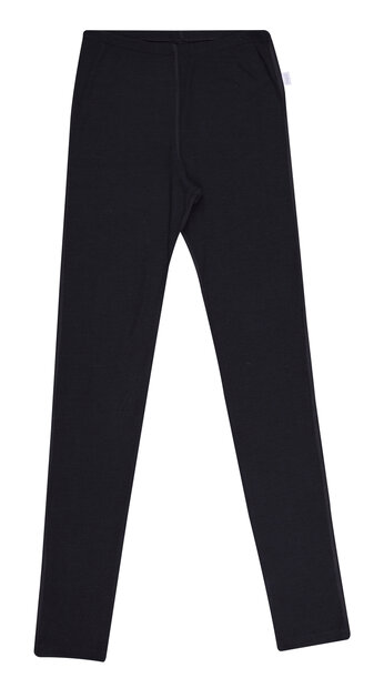 Legging in zwart (wol-zijde)