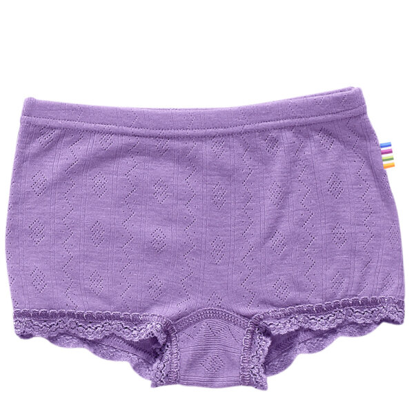 Hipster in lilapaars (wolzijde)