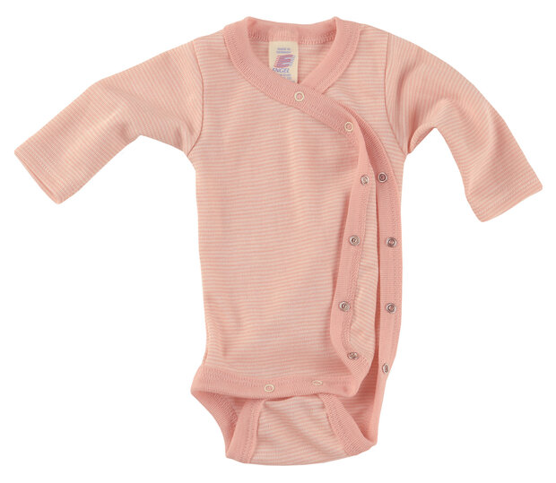 Wikkelrompertje in zalmkleur voor premature baby&#039;s