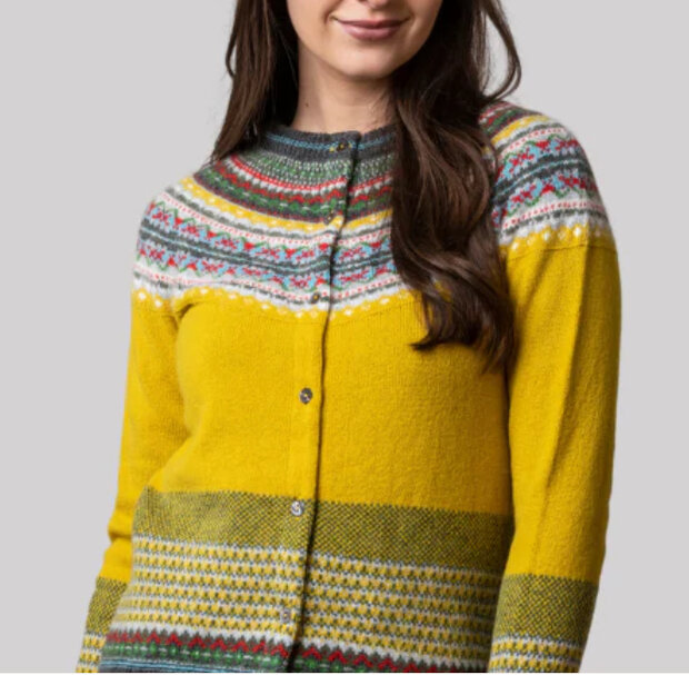 Alpine vestje in piccalilly (merinowol-angora)