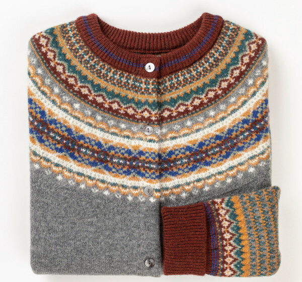 Alpine vestje in Hawthorn (merinowol-angora)