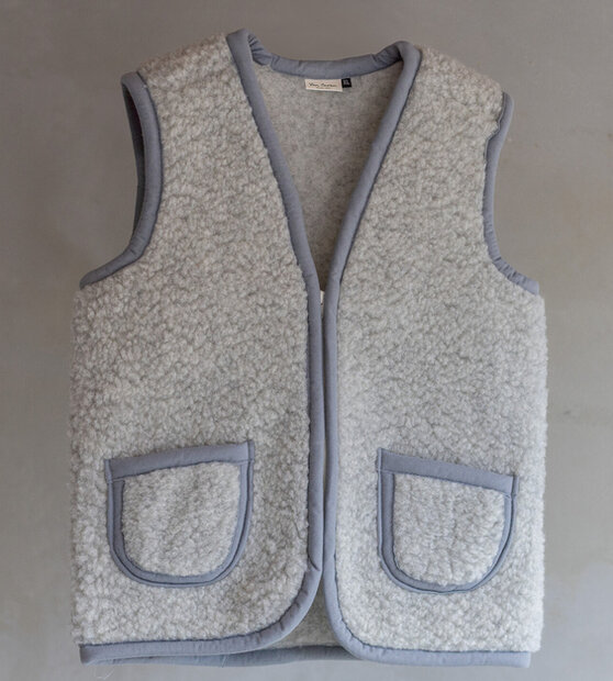 Unisex (dames en heren)bodywarmer in grijze wol