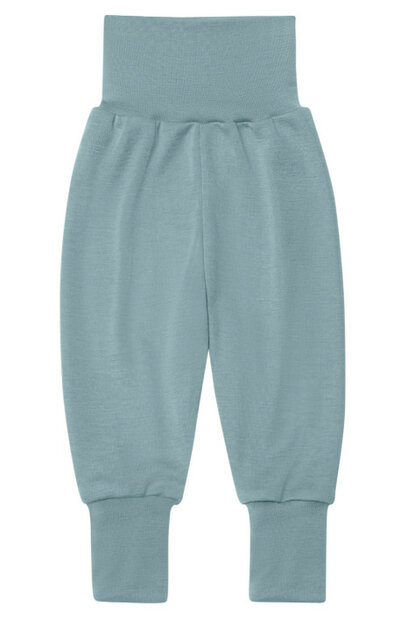 Babybroekje in bergblauw (wol-zijde)
