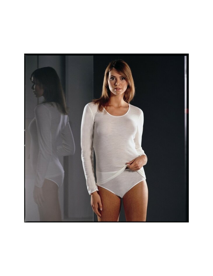 Longsleeve in naturel (wol)