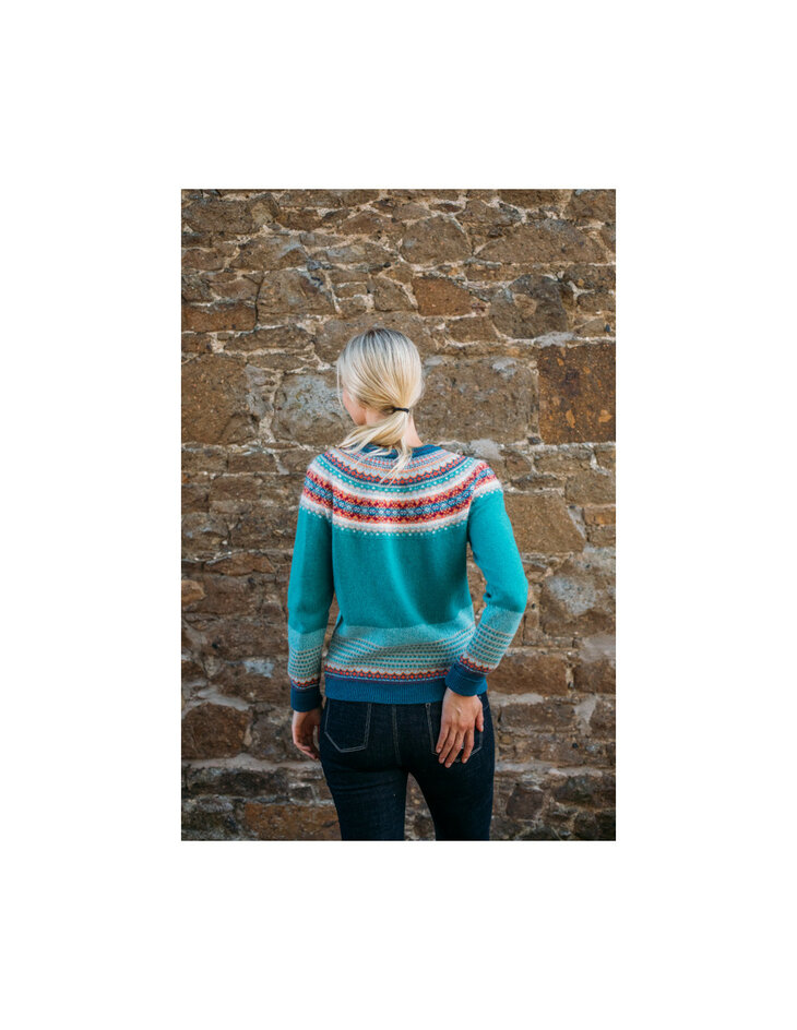 Alpine vestje in Emerald (merinowol-angora)