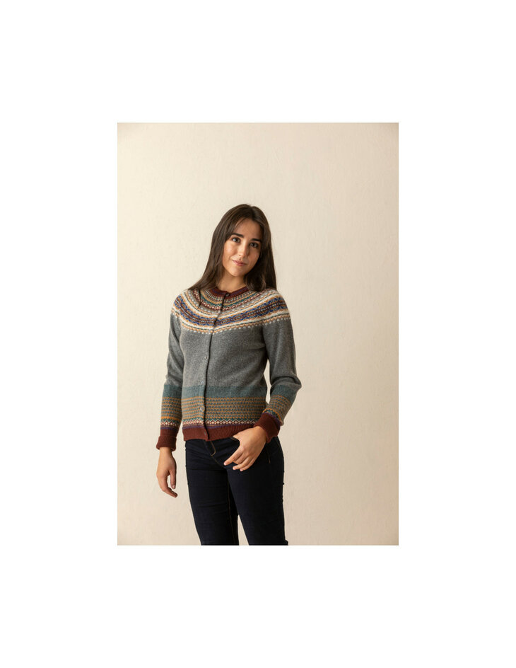 Alpine vestje in Hawthorn (merinowol-angora)