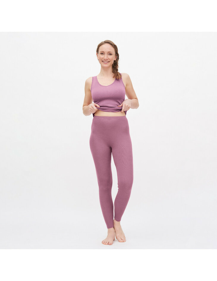 Legging in roze (wol-zijde)