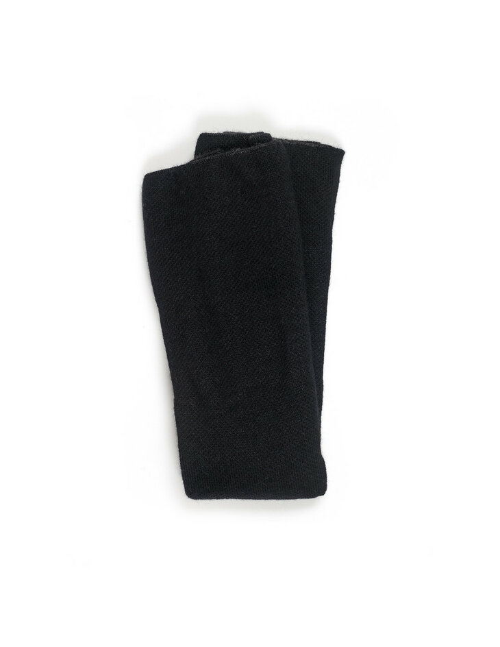 Heup- en rugwarmer  aan beide zijden draagbaar  in zwart (Alpacawol)