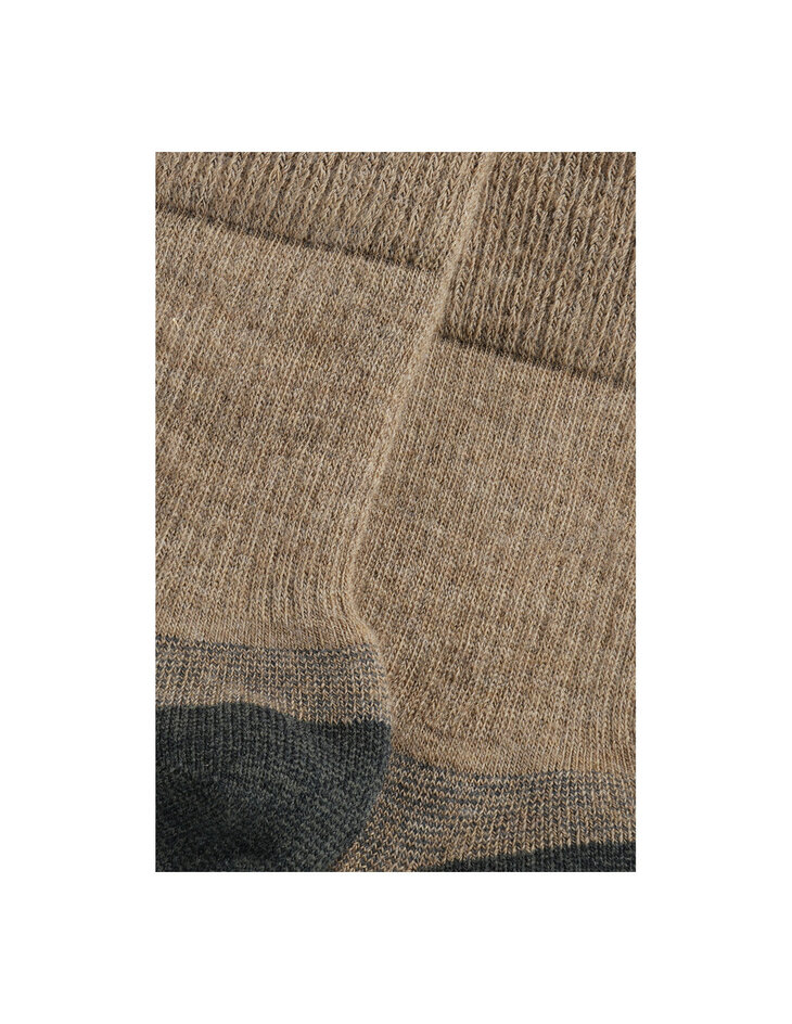 Oersterke werk- en buitensokken in beige (merinowol/nylon)