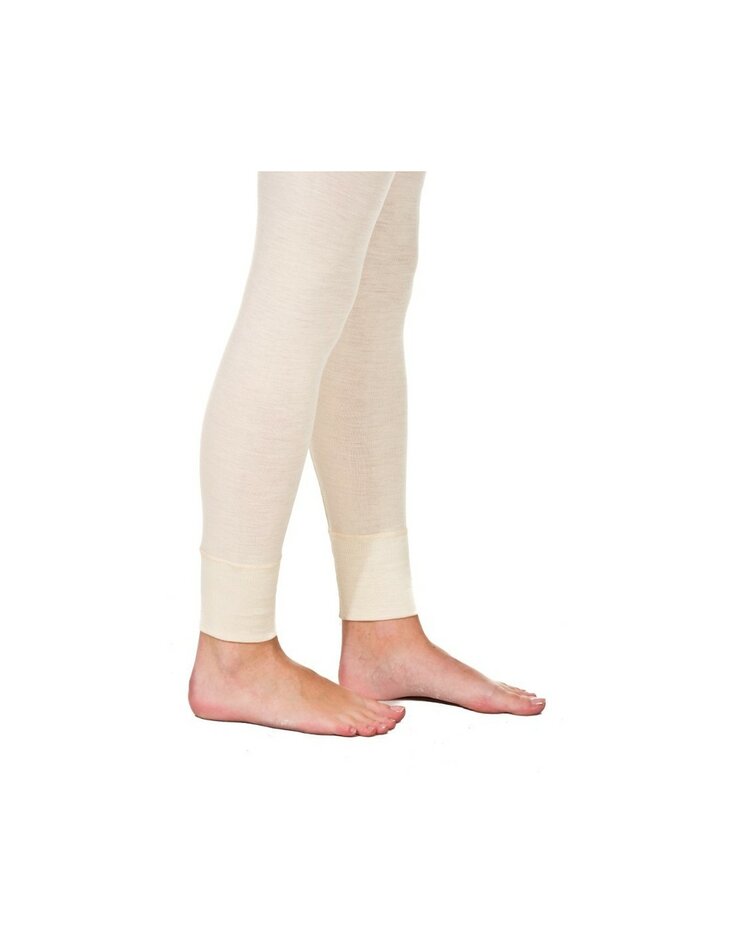 Legging in naturel (wol-zijde)