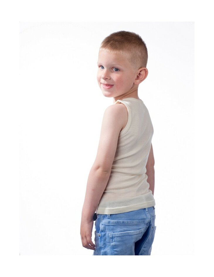 Hemd in naturel (wol-zijde)