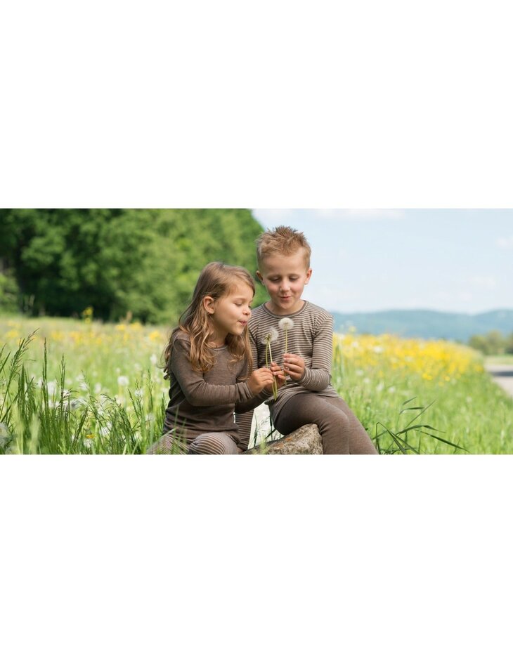 Legging in walnoot  (wol-zijde)