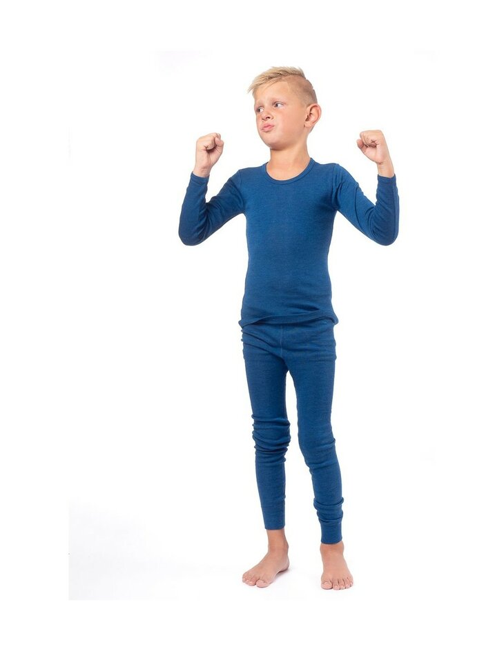 Legging in prachtig navy (wol-zijde)